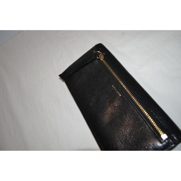 Cole Haan Black Leather Front Logo - Picture 4 of 5